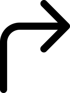 Right Turn Laser Cut Svg File, Free Vectors File